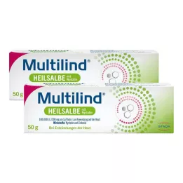 MULTILIND Tervendav salv nüstatiini ja tsinkoksiidiga, 2X50 g