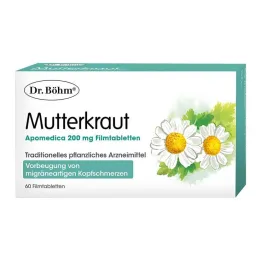 Dr Böhm Feverfew Apomedica 200 mg õhukese polümeerikattega tabletid, 60 tk