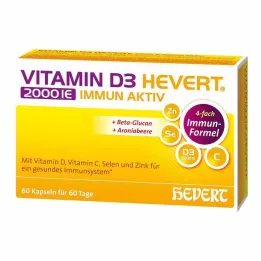 Vitamiin D3 Hevert 2000 IE Immune Active kapslid, 60 tk