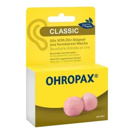 Ohropax Classic vaha kõrvatroppide ees, 20 tk