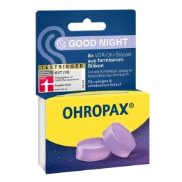Ohropax Good Night silikoonist kõrvatropid, 8 tk
