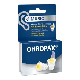 Ohropax Music kõrvasisesed filtripistikud, 2 tk