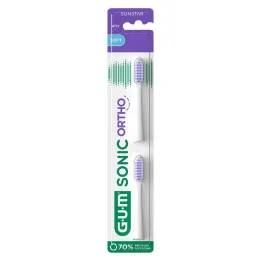 GUM Sonic Ortho asendusharjapead, 2 tk