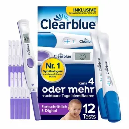 Clearblue ovulatsiooni ja rasedustesti kombineeritud pakk, 12 tk