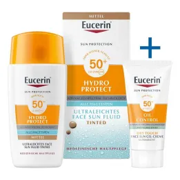 Eucerin Sun Fluid Hydro Protect Face keskmine SPF50 +, 50 ml