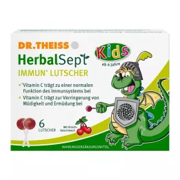 DR.THEISS HerbalSept Immun Lollipops Kids D NEM 6 tk kommid, 6 tk