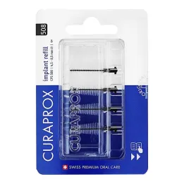 Curaprox Cps 508 hambavahehari implantaat 1,7 - 8,5 mm, 4 tk