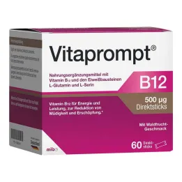 Vitaprompt B12 500 µg otsepulgad, 60 tk