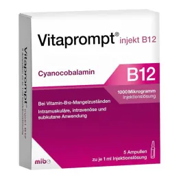 Vitaprompt injekt B12 1000 µg süstelahus, 5X1 ml