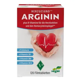 Arginiin Heart Healthy + vitamiin B1 + B6 + B12 + foolhape film Tab., 120 tk