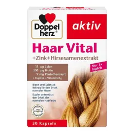 Doppelherz Hair Vital + Tsink + Hirss kapslid, 30 tk