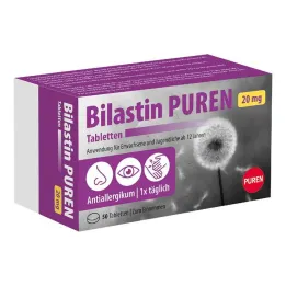 Bilastin Puren 20 mg tabletid, 50 tk