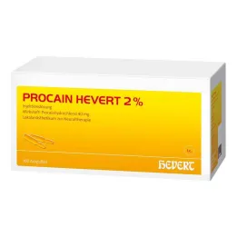 Procaine Hevert 2% süstelahuse ampullid, 100x2 ml