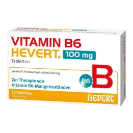 Vitamiin B6 Hevert 100 mg tabletid, 60 tk
