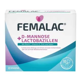 Femalac D-mannose + Lactobacillus pulber H.e.L.z.E. jaoks, 10 tk