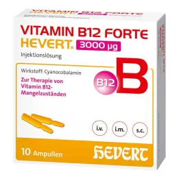 Vitamiin B12 Forte Hevert 3000 µg süstelahuse ampull, 10x2 ml