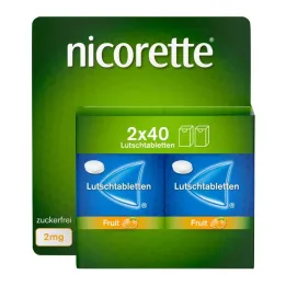 Nicorette Fruit 2 mg pressitud pastillid, 80 tk