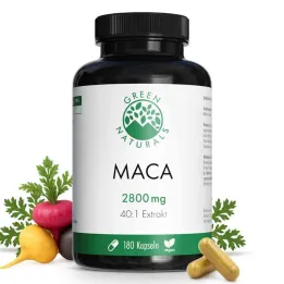Green Naturals® Maca 2800 mg suure annusega 40:1 vegan kapslid (180 tükki)