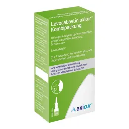 Levocabastin Axicur kombinatsioon 0,5 mg / ml 4 ml AT + 5 ml Nas, 1 p
