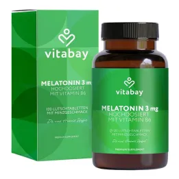 Melatoniin suur annus 3 mg + vitamiin B6 vegan Lut., 120 tk