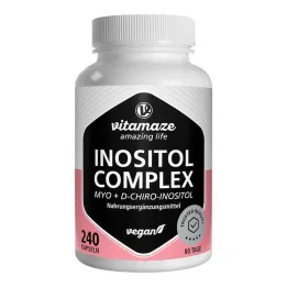 Inositol Complex Chromium + Vitamiin B6 + Foolhappe kapslid, 240 tk