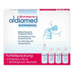 Aldiamed suusprei süljeerituse täiendamiseks, sooduspakk, 4 x 50 ml