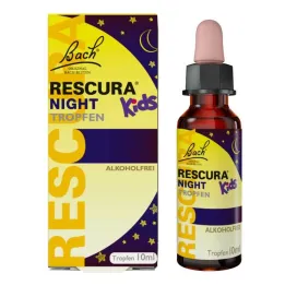 Bachi lilled Rescura Night Kids alkoholivabad tilgad, 10 ml