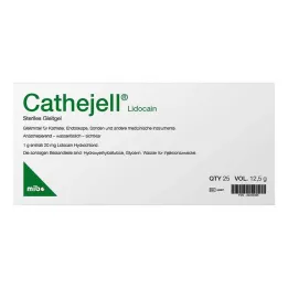 Cathejell Lidocaine steriilne määrdeaine Zhs 12,5 g, 25 tk