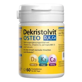 Dekristolvit Osteo D3K2Ca närimistabletid, 60 tk
