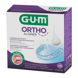 GUM Ortho Aligner puhastustabletid, 32 tk